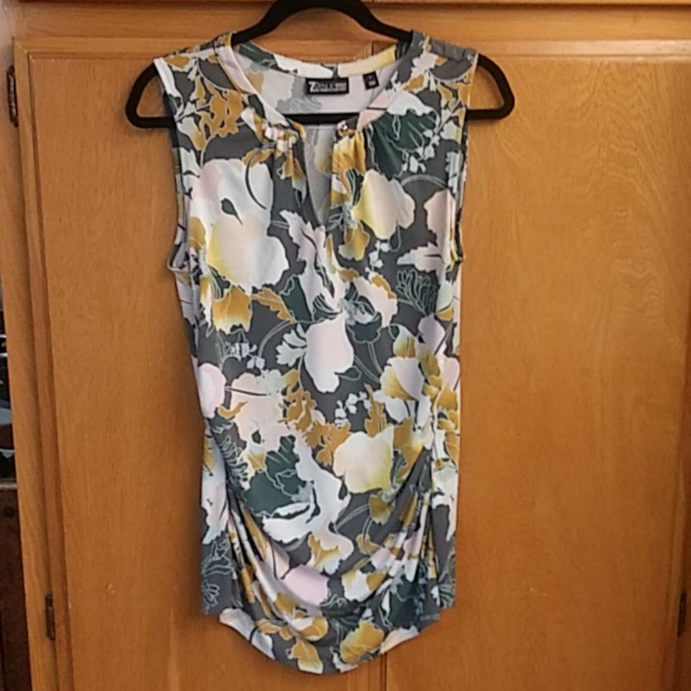 NWOT, 7TH Ave Design, Sleeveless Tunic, Sz. L
